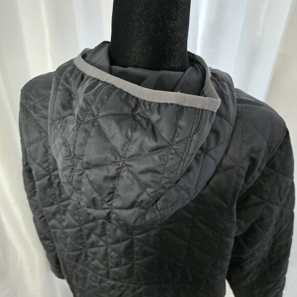 LL Bean Katahdin Insulated Pullover Med Womens Quarter Zip Black Puffer Jacket - Picture 9 of 10